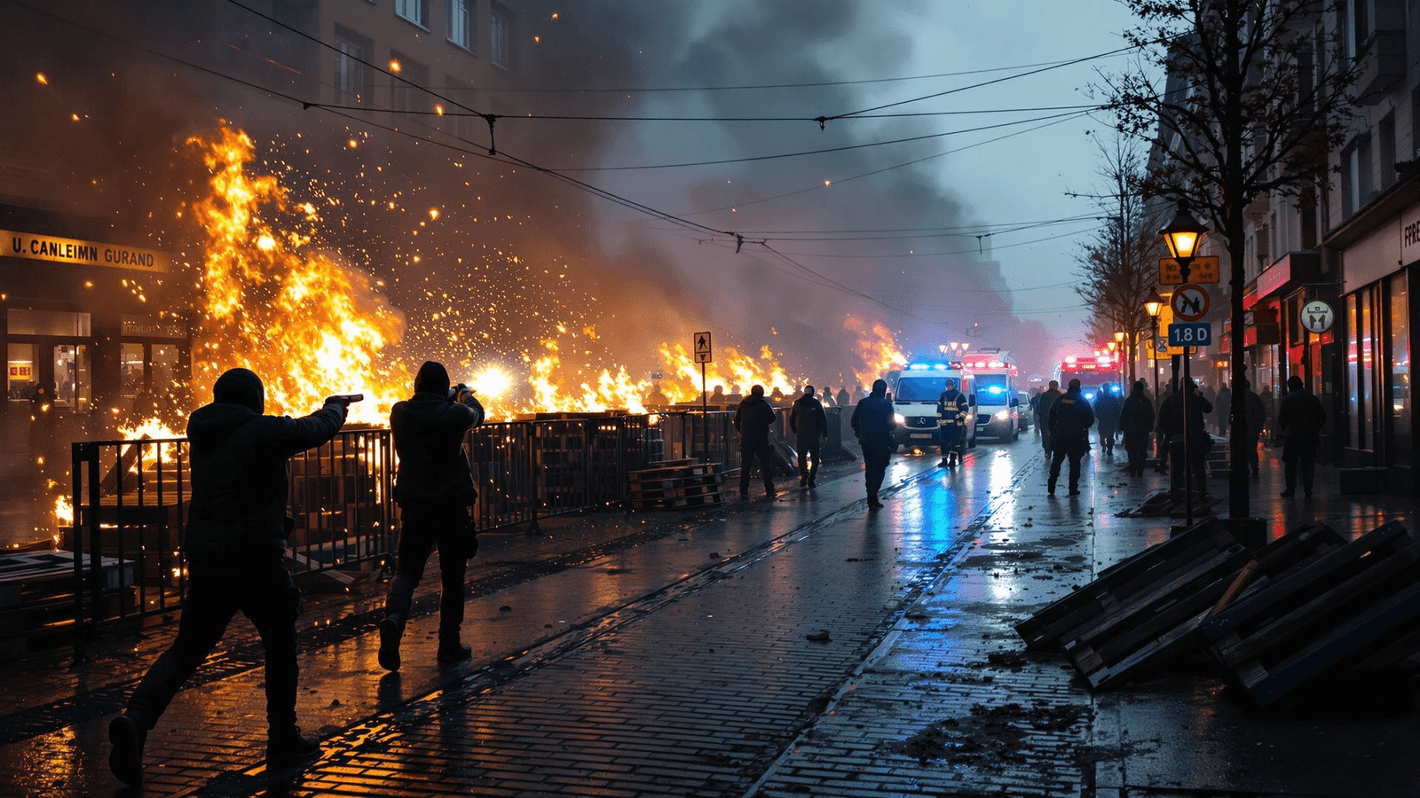 Silvester. Wenn der Krieg ausbricht. Pünktlich. Also ungefähr.